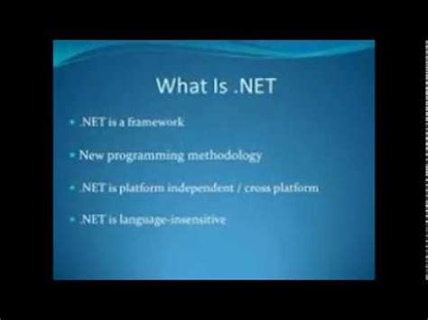 dot net definition.